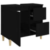 Stella Homewares Bathroom Cabinet Black 65x33x60 cm Engineered Wood