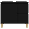 Stella Homewares Bathroom Cabinet Black 65x33x60 cm Engineered Wood