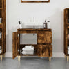Stella Homewares Bathroom Cabinet Smoked Oak 65x33x60 cm Engineered Wood
