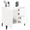 Stella Homewares Bathroom Cabinet White 65x33x60 cm Engineered Wood
