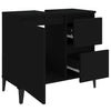 Stella Homewares Bathroom Cabinet Black 65x33x60 cm Engineered Wood