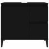 Stella Homewares Bathroom Cabinet Black 65x33x60 cm Engineered Wood