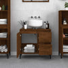 Stella Homewares Bathroom Cabinet Brown Oak 65x33x60 cm Engineered Wood
