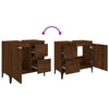 Stella Homewares Bathroom Cabinet Brown Oak 65x33x60 cm Engineered Wood