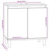 Stella Homewares Sink Cabinet White 58x33x60 cm Engineered Wood