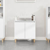 Stella Homewares Sink Cabinet White 58x33x60 cm Engineered Wood