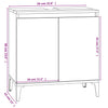 Stella Homewares Sink Cabinet White 58x33x60 cm Engineered Wood