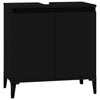 Stella Homewares Sink Cabinet Black 58x33x60 cm Engineered Wood