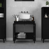 Stella Homewares Sink Cabinet Black 58x33x60 cm Engineered Wood