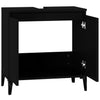 Stella Homewares Sink Cabinet Black 58x33x60 cm Engineered Wood