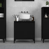 Stella Homewares Sink Cabinet Black 58x33x60 cm Engineered Wood