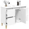 Stella Homewares Sink Cabinet White 80x33x60 cm Engineered Wood