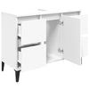 Stella Homewares Sink Cabinet White 80x33x60 cm Engineered Wood