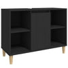 Stella Homewares Sink Cabinet Black 80x33x60 cm Engineered Wood