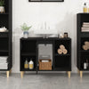 Stella Homewares Sink Cabinet Black 80x33x60 cm Engineered Wood