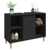 Stella Homewares Sink Cabinet Black 80x33x60 cm Engineered Wood
