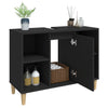 Stella Homewares Sink Cabinet Black 80x33x60 cm Engineered Wood