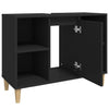 Stella Homewares Sink Cabinet Black 80x33x60 cm Engineered Wood