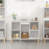 Stella Homewares Sink Cabinet High Gloss White 80x33x60 cm Engineered Wood
