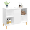 Stella Homewares Sink Cabinet High Gloss White 80x33x60 cm Engineered Wood
