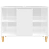 Stella Homewares Sink Cabinet High Gloss White 80x33x60 cm Engineered Wood