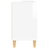 Stella Homewares Sink Cabinet High Gloss White 80x33x60 cm Engineered Wood