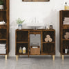 Stella Homewares Sink Cabinet Smoked Oak 80x33x60 cm Engineered Wood