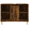 Stella Homewares Sink Cabinet Smoked Oak 80x33x60 cm Engineered Wood