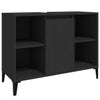 Stella Homewares Sink Cabinet Black 80x33x60 cm Engineered Wood