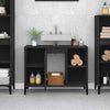 Stella Homewares Sink Cabinet Black 80x33x60 cm Engineered Wood