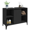 Stella Homewares Sink Cabinet Black 80x33x60 cm Engineered Wood