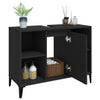 Stella Homewares Sink Cabinet Black 80x33x60 cm Engineered Wood