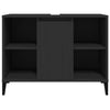 Stella Homewares Sink Cabinet Black 80x33x60 cm Engineered Wood
