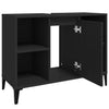 Stella Homewares Sink Cabinet Black 80x33x60 cm Engineered Wood