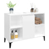 Stella Homewares Sink Cabinet High Gloss White 80x33x60 cm Engineered Wood