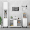 Stella Homewares Sink Cabinet High Gloss White 80x33x60 cm Engineered Wood