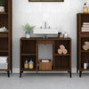 Stella Homewares Sink Cabinet Brown Oak 80x33x60 cm Engineered Wood