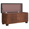 Stella Homewares Storage Benches 2 pcs with Brown Cushion 69 cm Cattail