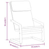 Stella Homewares Relaxing Chair Cream Fabric