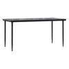 Stella Homewares 7 Piece Garden Dining Set Black Poly Rattan