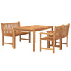 Stella Homewares 4 Piece Garden Dining Set Solid Wood Teak