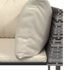 Stella Homewares Garden Corner Sofas with Cushions 2 pcs Grey Poly Rattan