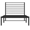 Stella Homewares Metal Bed Frame without Mattress with Headboard Black 107x203 cm King Single