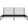 Stella Homewares Metal Bed Frame without Mattress with Headboard Black 183x203 cm King