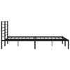 Stella Homewares Metal Bed Frame without Mattress with Headboard Black 183x203 cm King