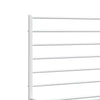 Stella Homewares Metal Bed Frame without Mattress with Headboard White 150x200 cm