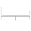 Stella Homewares Metal Bed Frame without Mattress with Footboard White 107x203 cm King Single