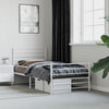Stella Homewares Metal Bed Frame without Mattress with Footboard White 107x203 cm King Single