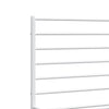 Stella Homewares Metal Bed Frame without Mattress with Footboard White 150x200 cm