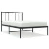 Stella Homewares Metal Bed Frame without Mattress with Headboard Black 107x203 cm King Single